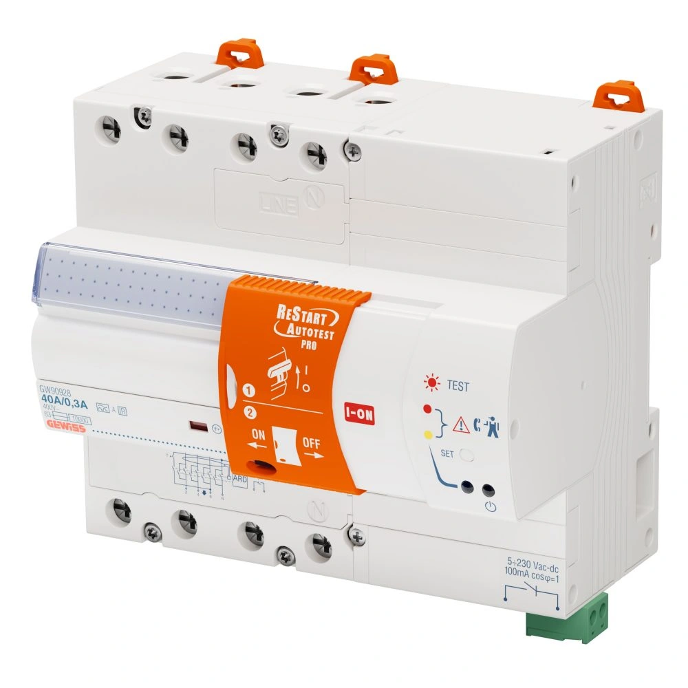Gewiss ReStart Autotest Pro – 4P 25A Tip A[IR] Entegre RCBO