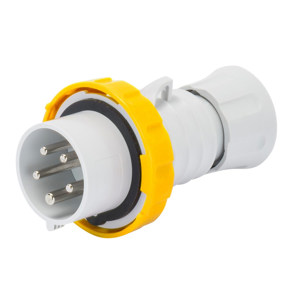 Gewiss IEC 309 HP Düz Fiş – 3P+E 16A IP66/IP67/IP68/IP69 Sarı